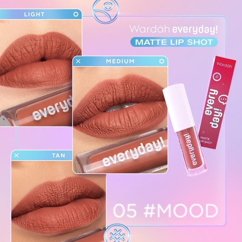Wardah Everyday Matte Lip Shot - 05 Mood