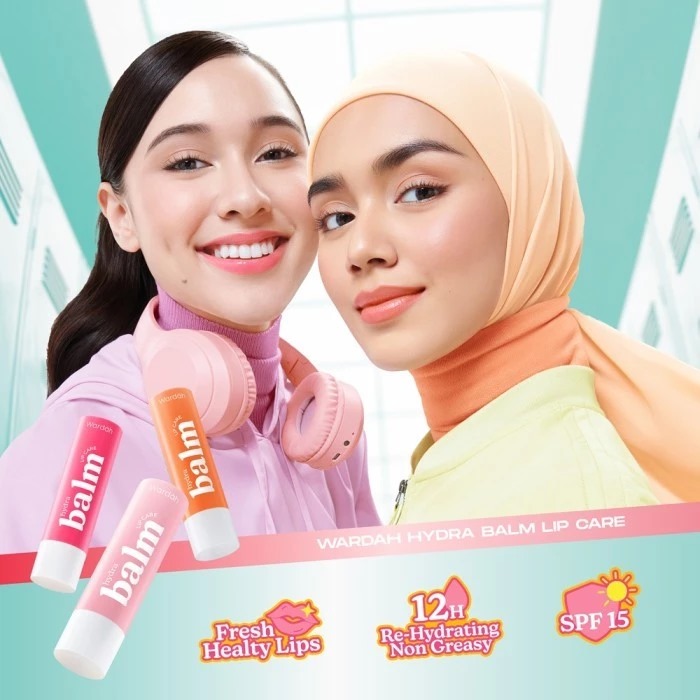 Wardah Hydrabalm Lip Care SPF15 4gr - Candy Strawberry