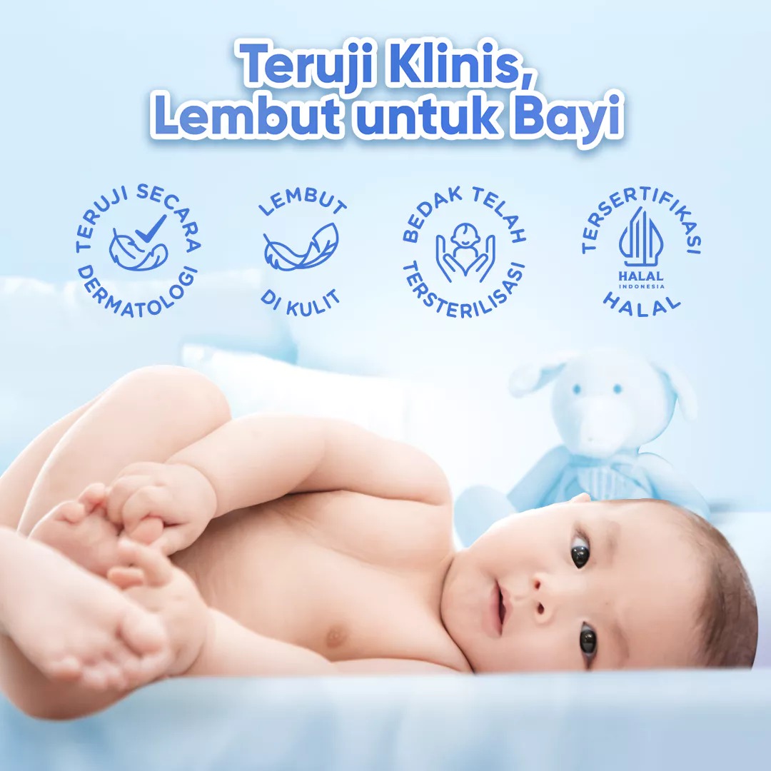 Cussons Baby Bedak Powder 450gr (350+100) - Biru Mild & Gentle