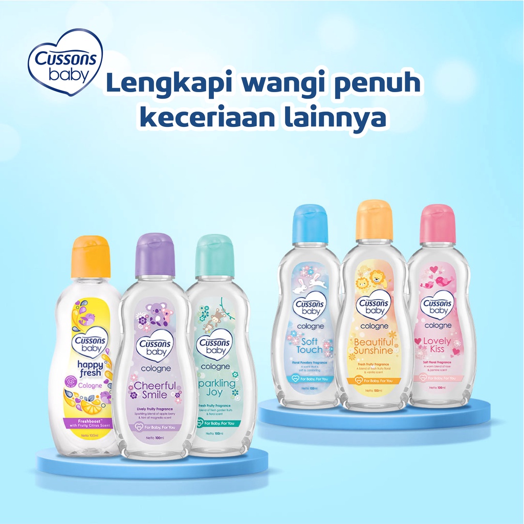 Cussons Baby Cologne 100ml (Parfum) - Biru Soft Touch