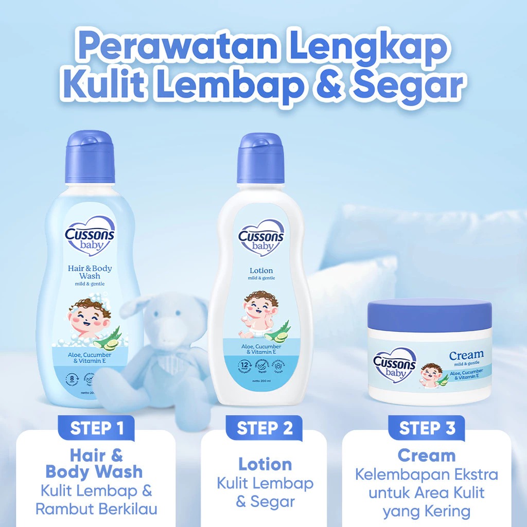 Cussons Baby Cream 50gr - Biru Mild & Gentle