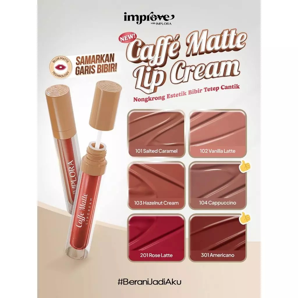 Implora Caffe Matte Lipcream 2.9gr - 103 Hazelnut Cream