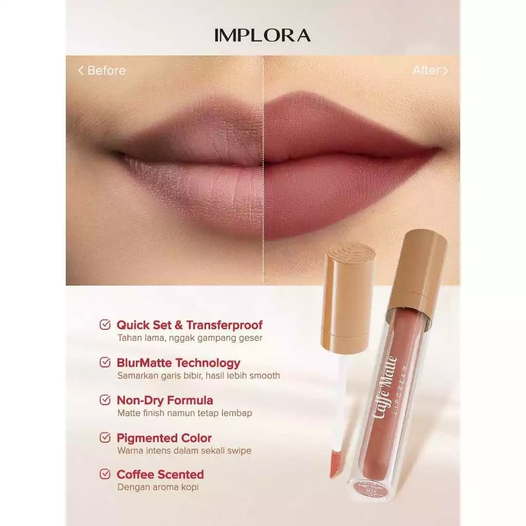 Implora Caffe Matte Lipcream 2.9gr - 103 Hazelnut Cream