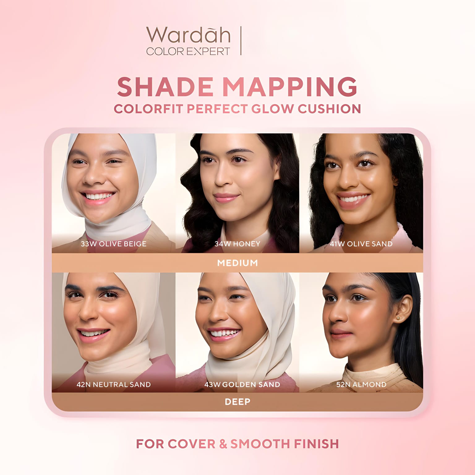 Wardah Colorfit Perfect Glow Cushion 15gr - 32N Neutral Beige