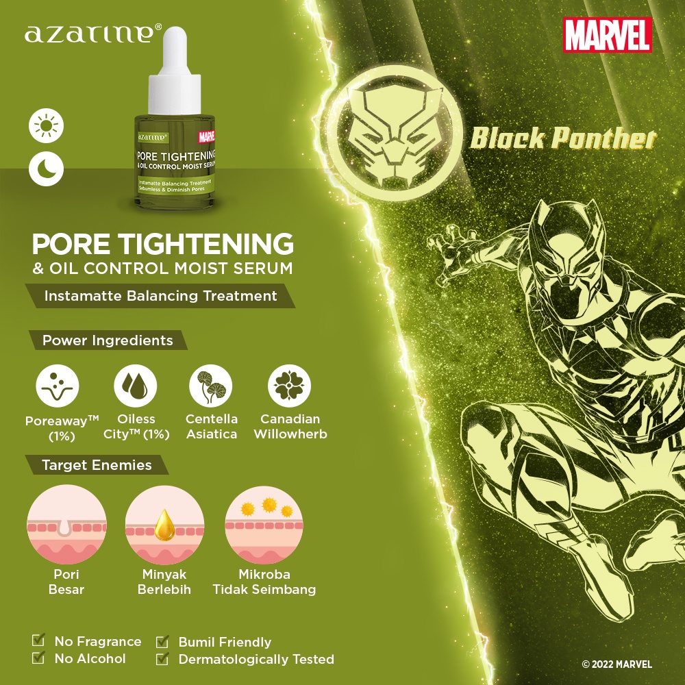 Azarine x Marvel Pore Tightening & Oil Control Moist Serum 20ml