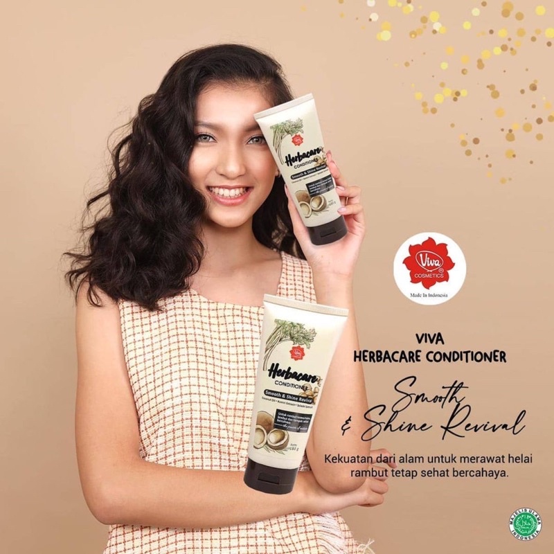 Viva Herbacare Conditioner 180gr - Smooth & Shine Revival (Coklat)