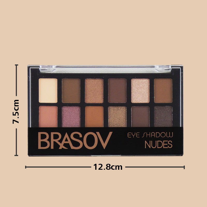 Brasov Eyeshadow Pallete Nudes (12 Colors)