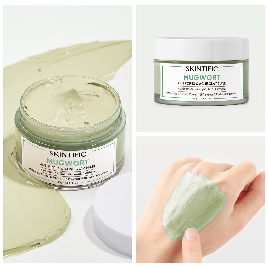 Skintific Mugwort Anti Pores & Acne Clay Mask 55gr *