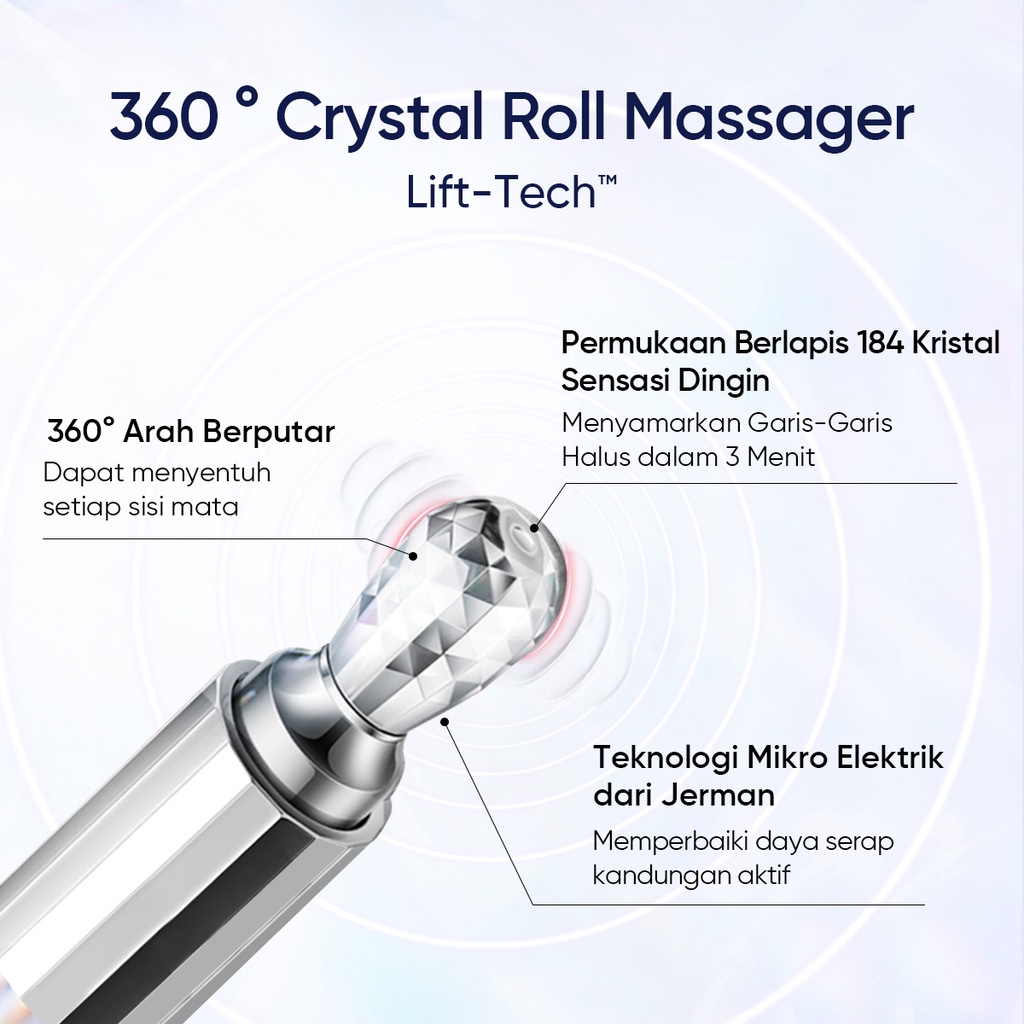 Skintific 360 Crystal Massager Lifting Eye Cream 20gr *