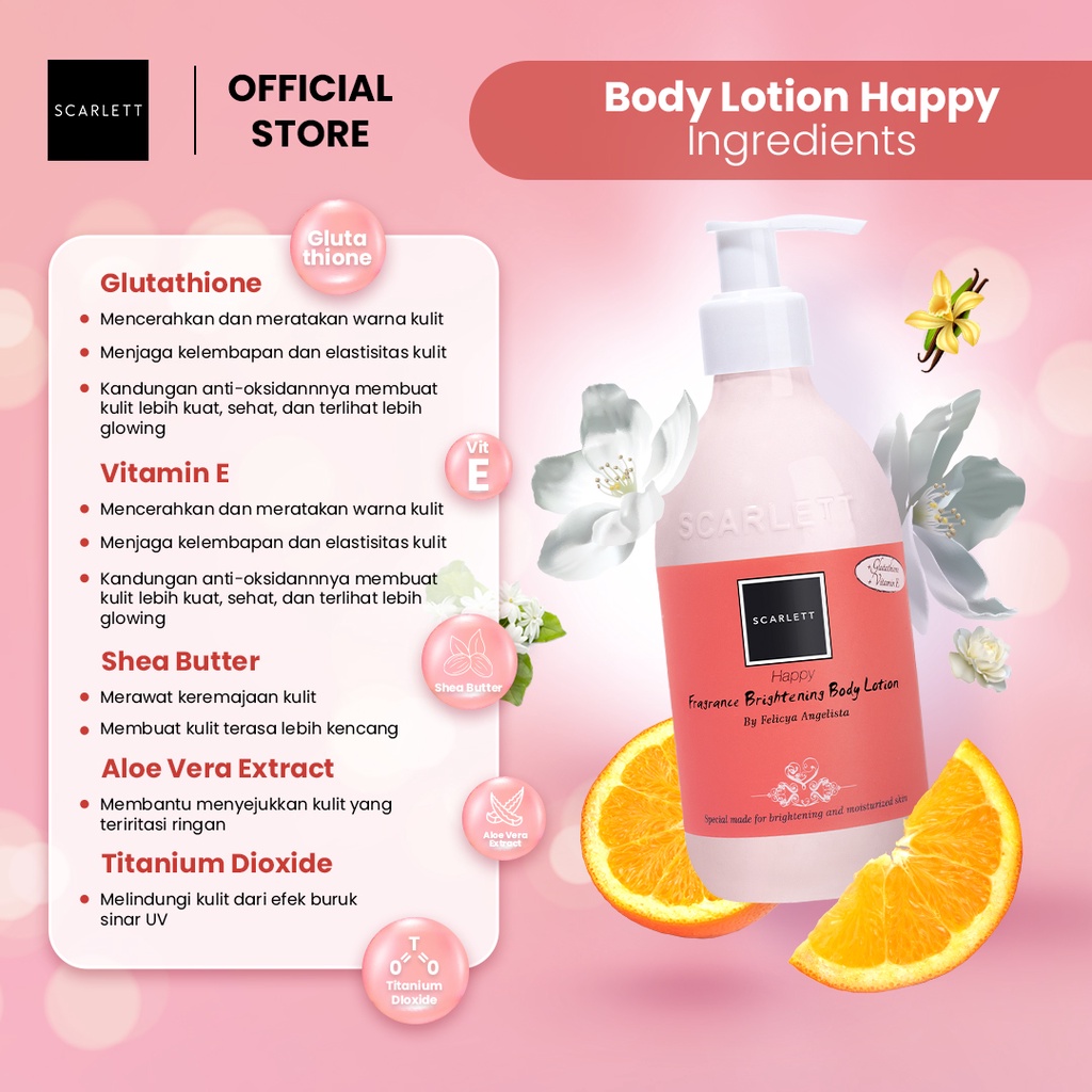 SCARLETT Happy Fragrance Body Lotion 300ml