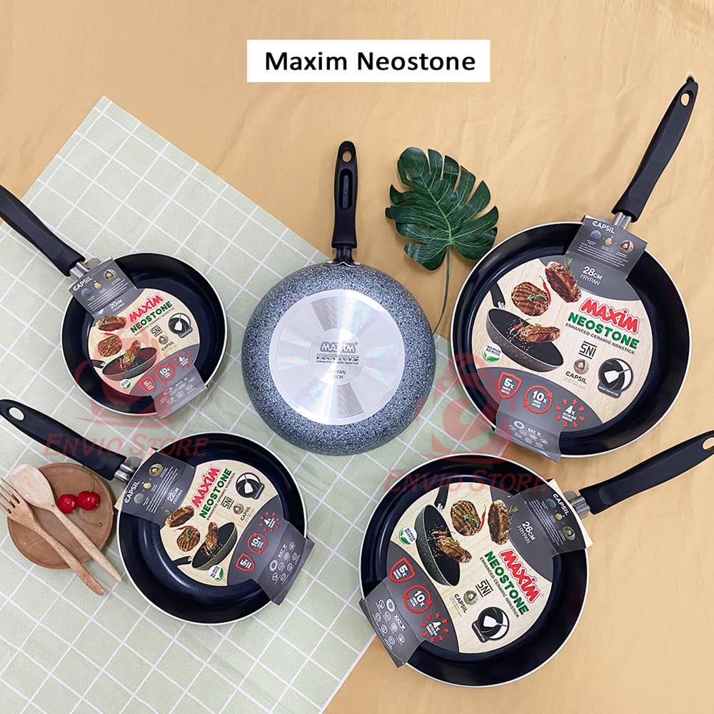 Maspion Maxim Neostone Teflon 20cm (Frypan Anti Lengket)