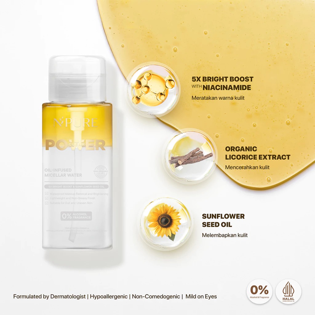 Npure Power Clear Oil-Infused Micellar Water 300ml