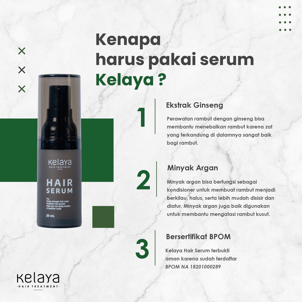 Kelaya Hair Treatment Hair Serum 20ml