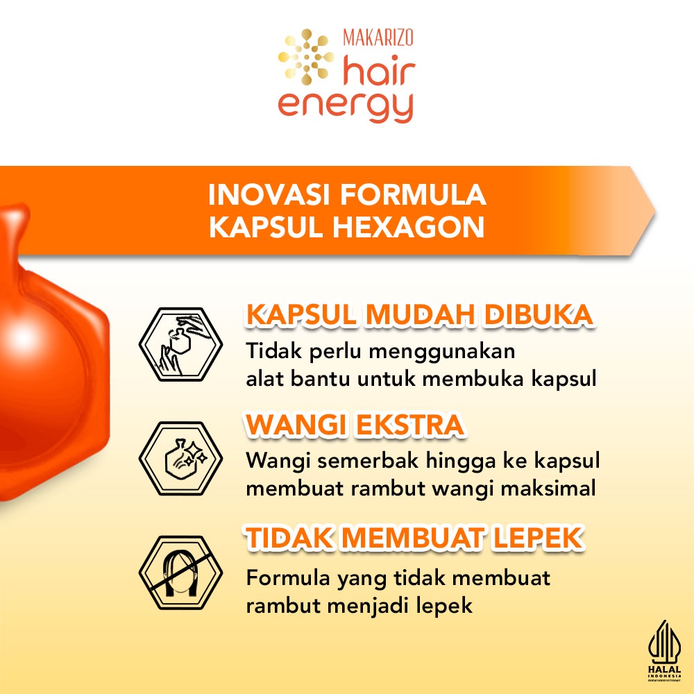 Makarizo Hair Energy Vitaglitz Hair Serum 1ml x 6 - Royal Jelly