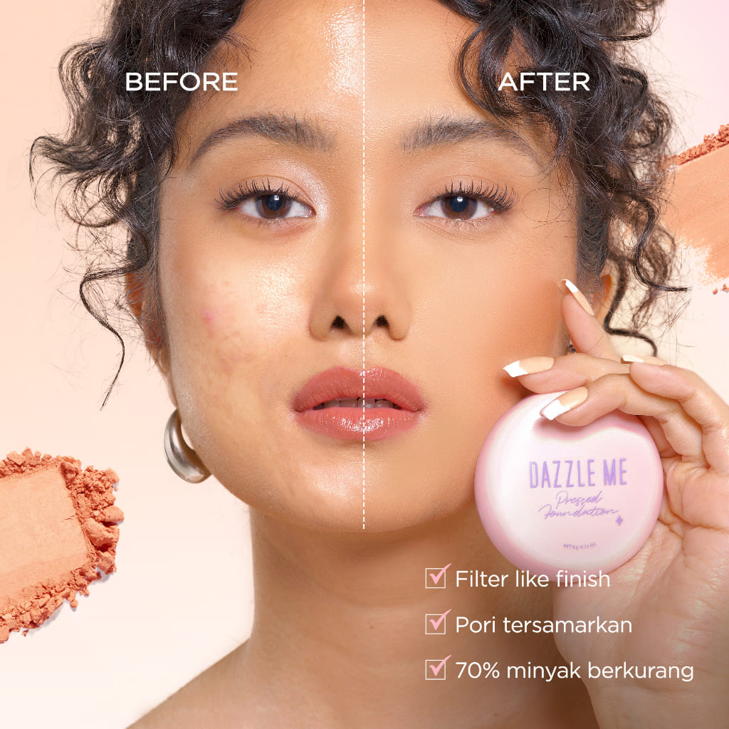 DAZZLE ME Muse Pressed Foundation 01 Fair Enough