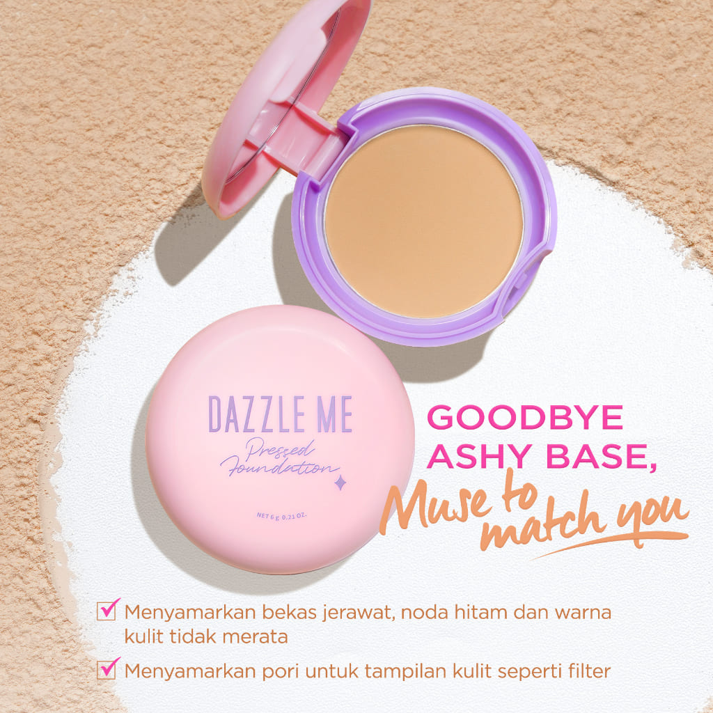 DAZZLE ME Muse Pressed Foundation 01 Fair Enough