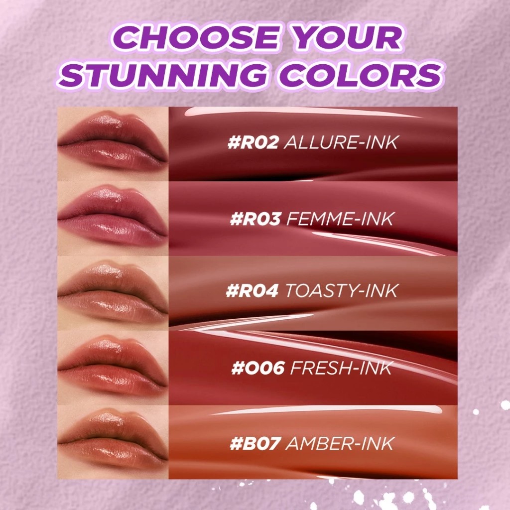 Dazzle Me Ink-Gloss Lip Tint 2.5ml - R02 Allure-Ink