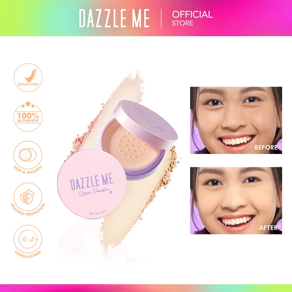 DAZZLE ME Always Setting Loose Powder 02 Pop Honey