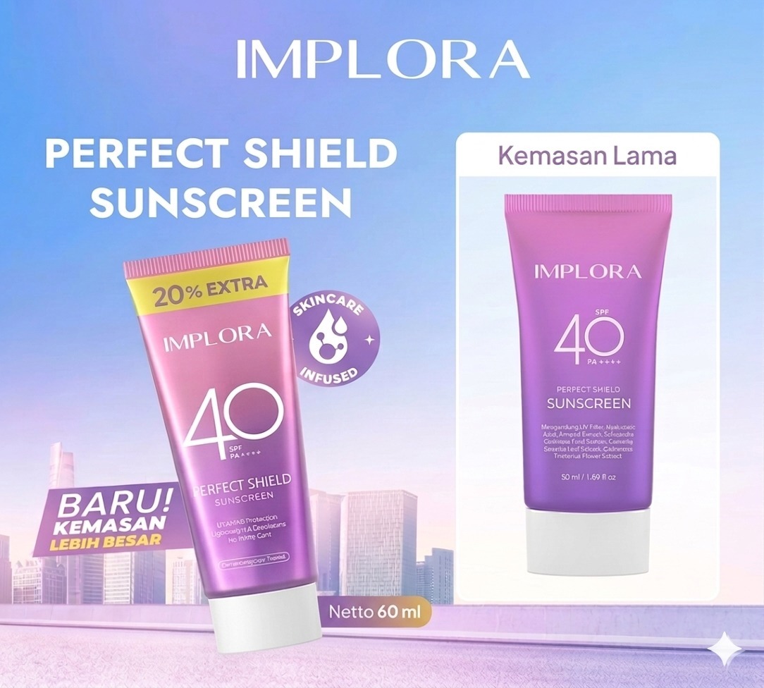 Implora Perfect Shield Sunscreen SPF40 PA++++ 60ml