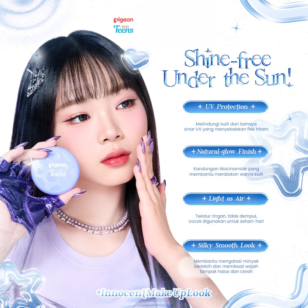 Pigeon Teens Everyday Compact Powder+UV Filter FULL SIZE 9gr - W01 Sand