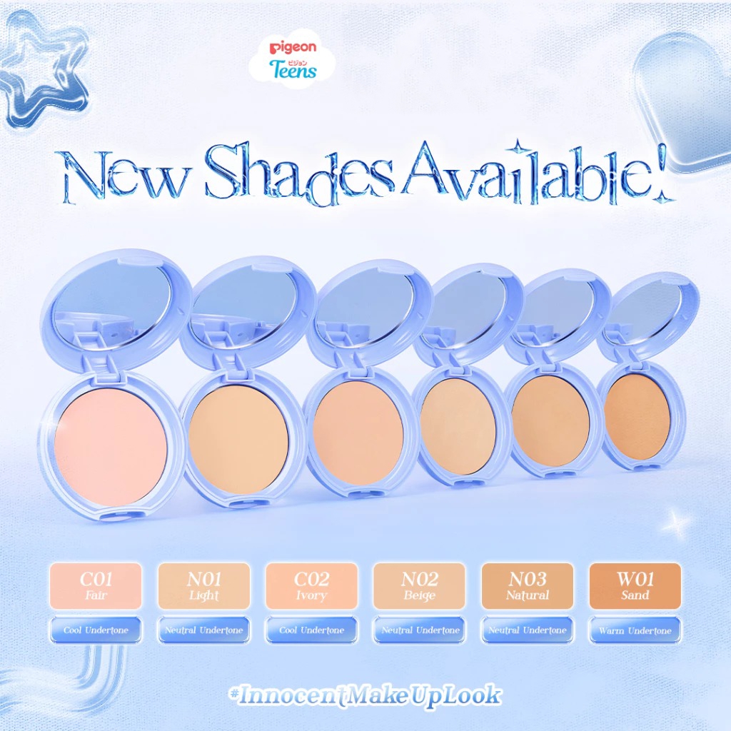 Pigeon Teens Everyday Compact Powder+UV Filter FULL SIZE 9gr - W01 Sand