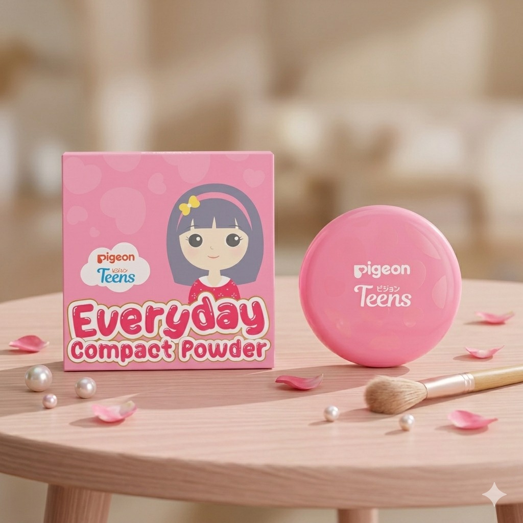 Pigeon Teens Everyday Compact Powder FULL SIZE 9gr - N02 Beige