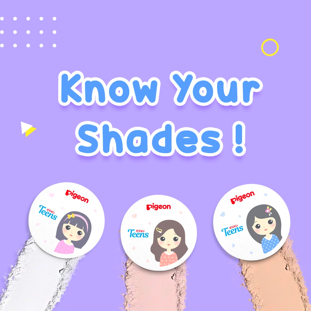 Pigeon Teens Two Way Cake + UV Protection Full Size 14gr - Beige (Pack Peach)