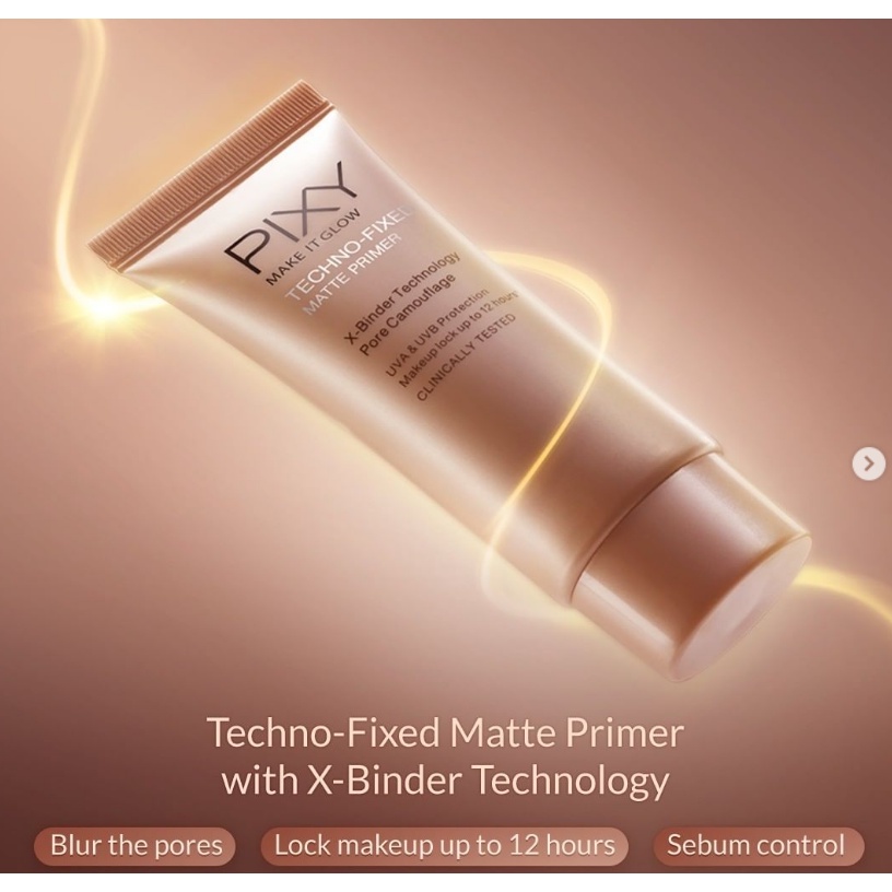 Pixy Make It Glow Techno - Fixed Matte Primer 101 Fair Beige