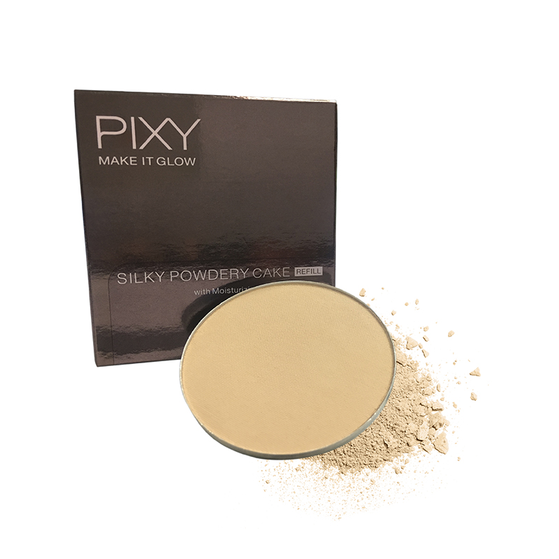 Pixy Make It Glow Silky Powdery Cake REFILL 301 Medium Beige