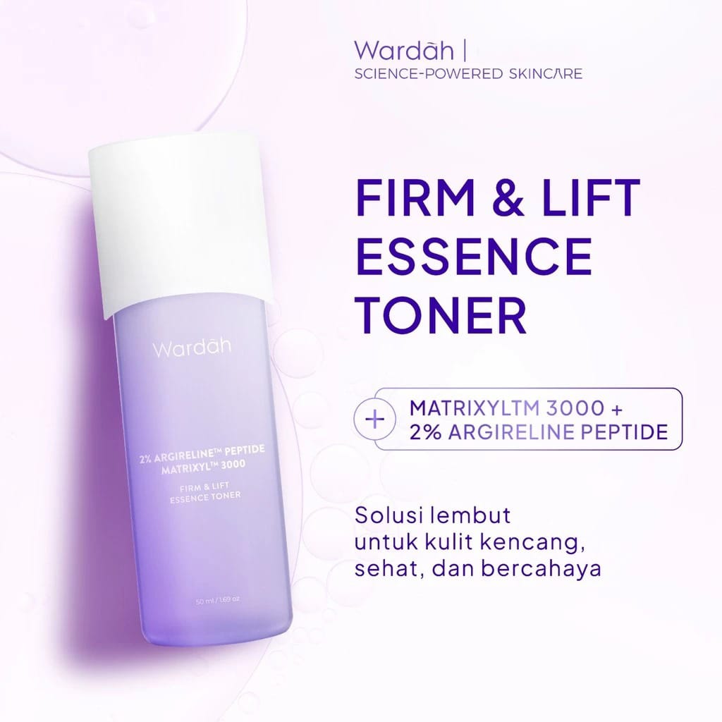 Wardah Renew You Argireline Peptide Matrixyl 3000 Firm & Lift Essence Toner 50ml