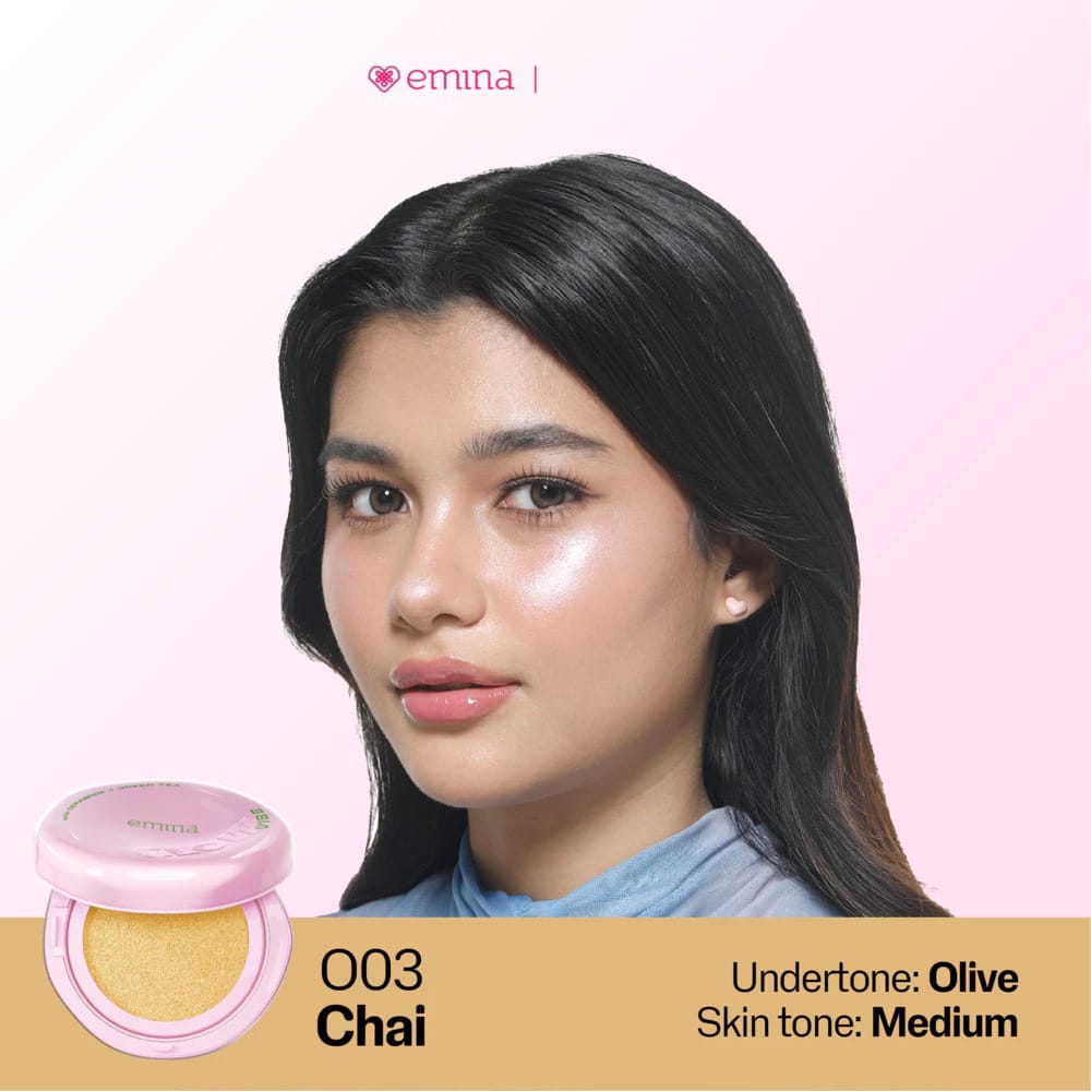 Emina Glow Vibe Cushion SPF50 PA++++ 13gr - O03 Chai