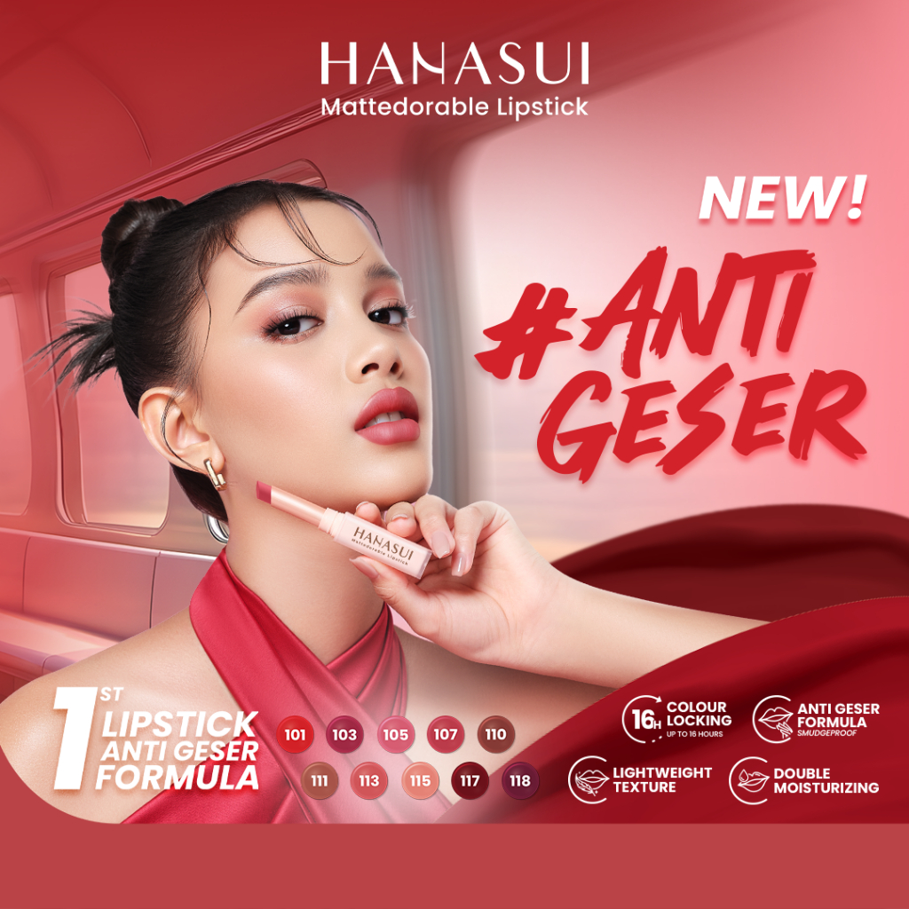 Hanasui Mattedorable Matte Lipstick 2gr - 107 Pop