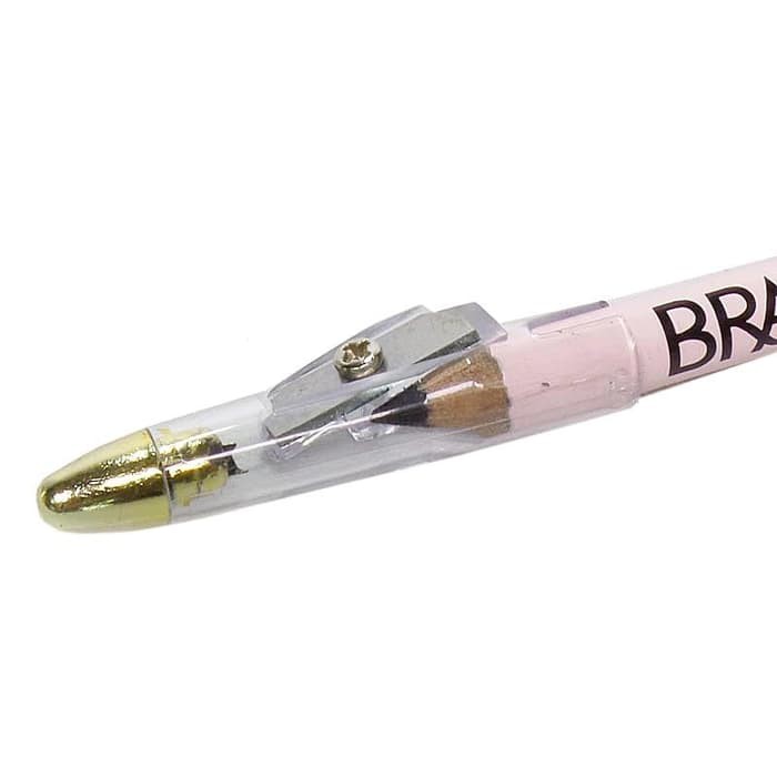 Brasov Eyebrow Pencil 2in1 - Black (Pensil Alis)