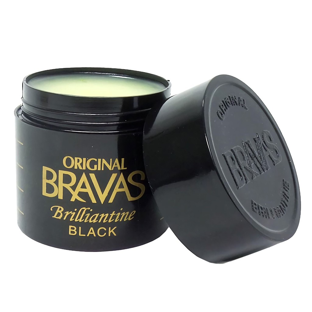 Bravas Pomade Brilliantine Minyak Rambut 80gr - Black