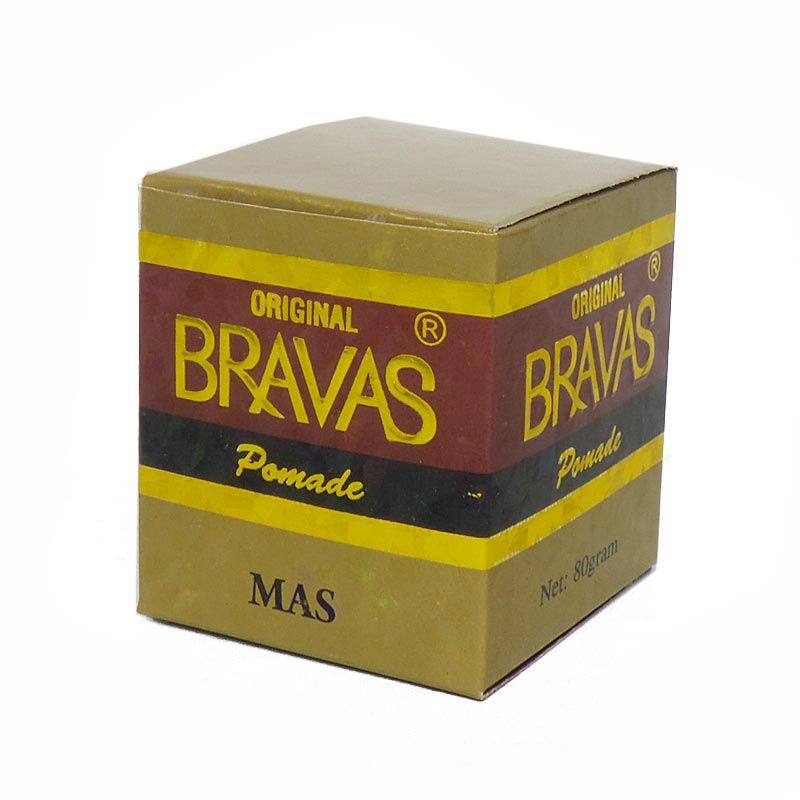 Bravas Pomade Brilliantine Minyak Rambut 80gr - Mas
