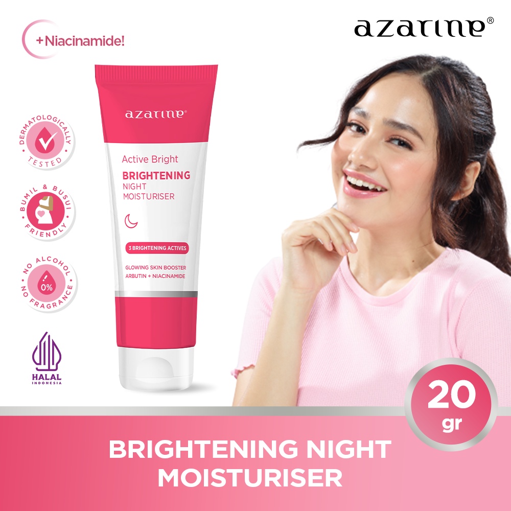 Azarine Active Bright Brightening Night Moisturiser 20gr