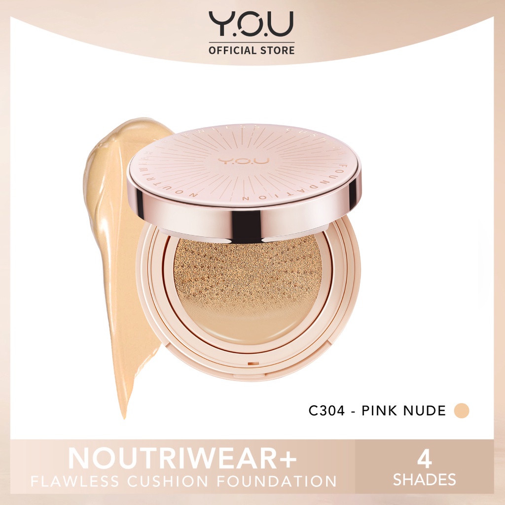 YOU Noutriwear+ Flawless Cushion Foundation Full Size - C304 Pink Nude *