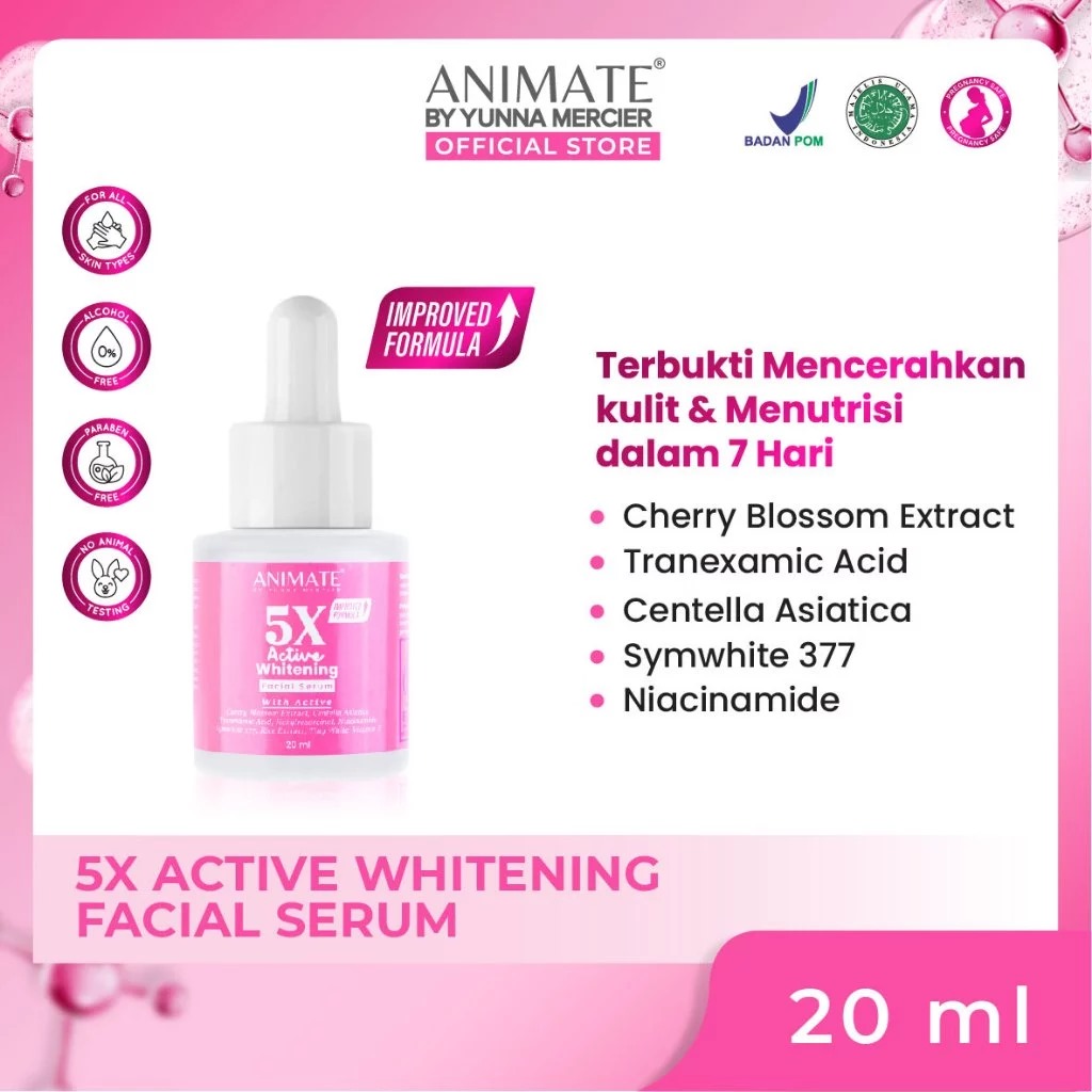Animate 5X Active Whitening Facial Serum 20ml
