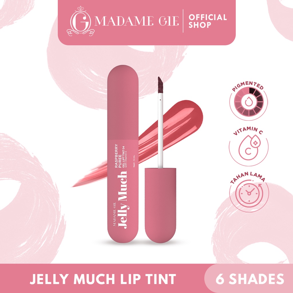 Madame Gie Jelly Much Gel Lip Tint - 01 Peach Jam