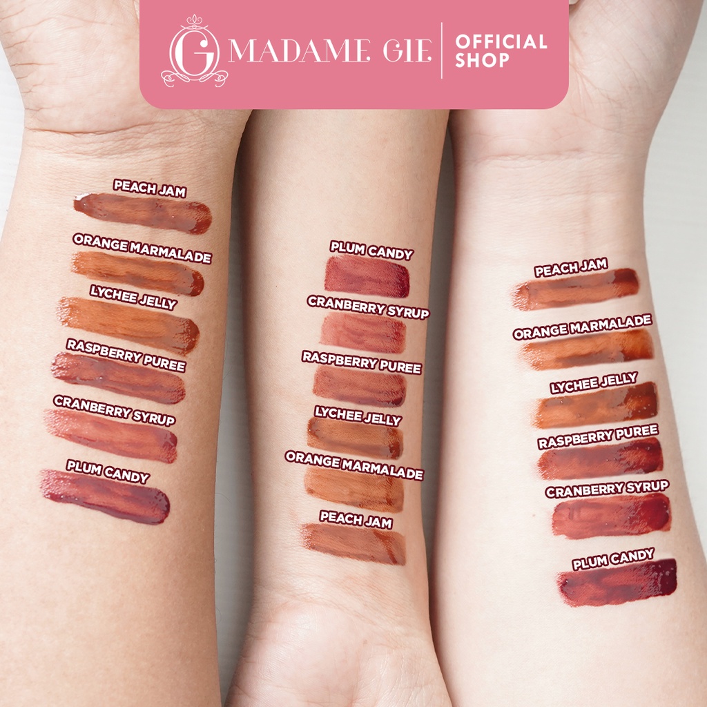Madame Gie Jelly Much Gel Lip Tint - 04 Raspberry Pure