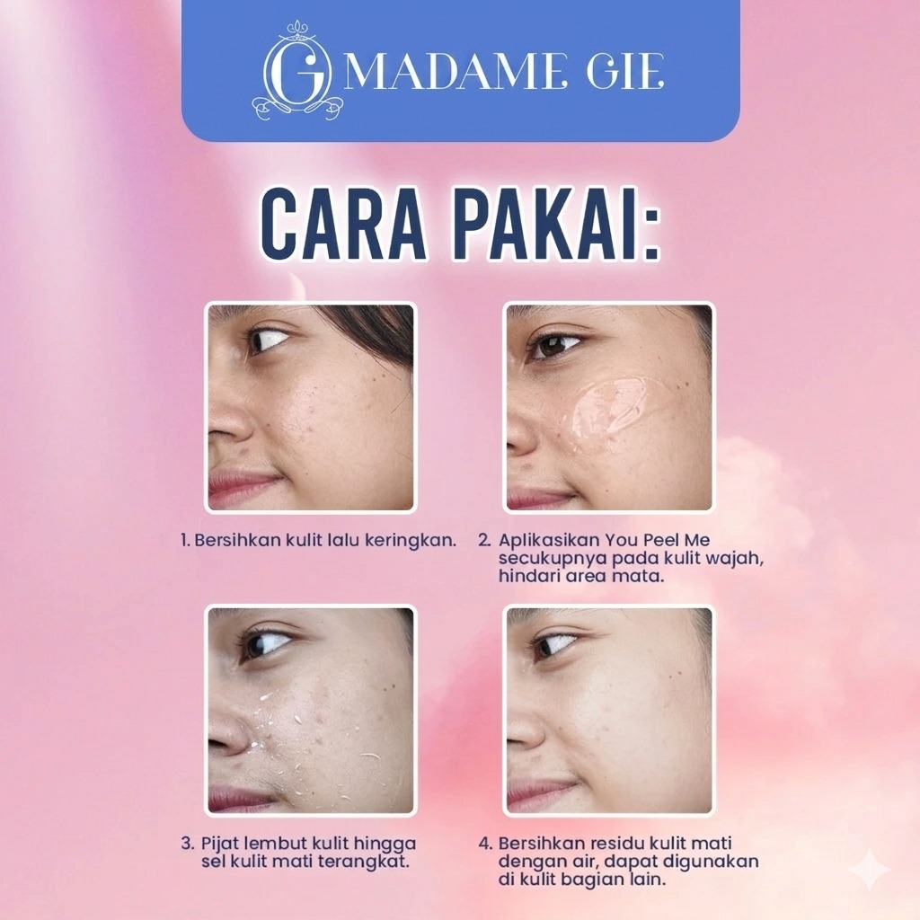 Madame Gie You Peel Me 100gr - 01 Skin Revitalizing & Radiance (Ungu)