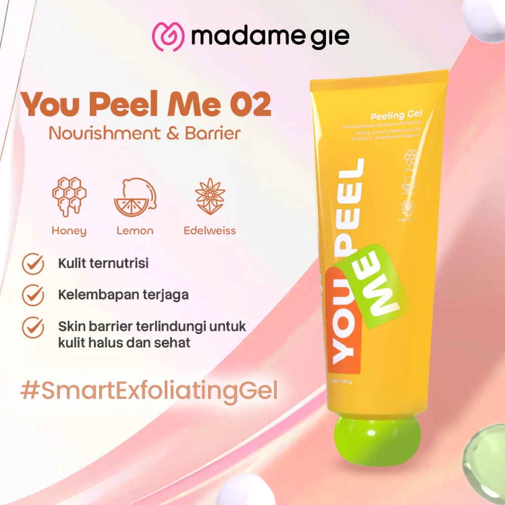 Madame Gie You Peel Me 100gr - 02 Skin Nourishment & Barrier Protection (Kuning)