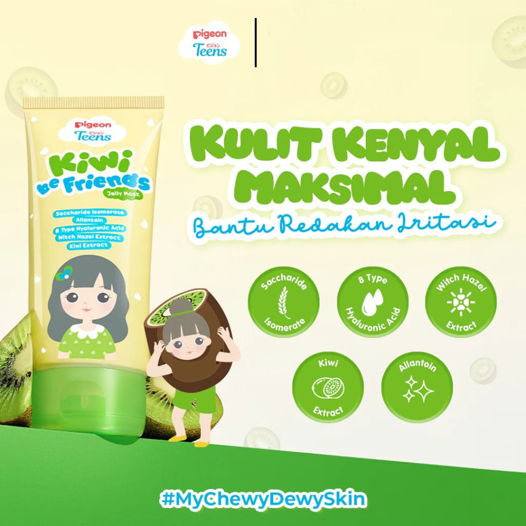 Pigeon Teens Jelly Mask 60ml - Kiwi be Friends