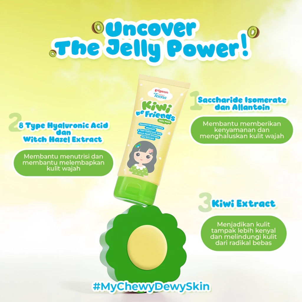 Pigeon Teens Jelly Mask 60ml - Kiwi be Friends