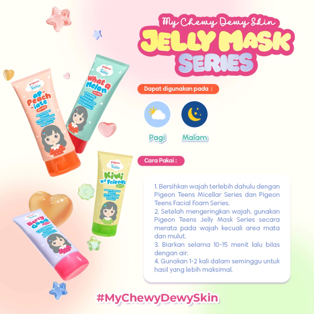 Pigeon Teens Jelly Mask 60ml - Kiwi be Friends