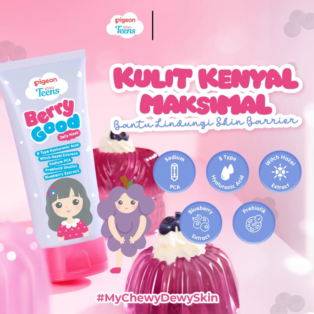Pigeon Teens Jelly Mask 60ml - Berry Good