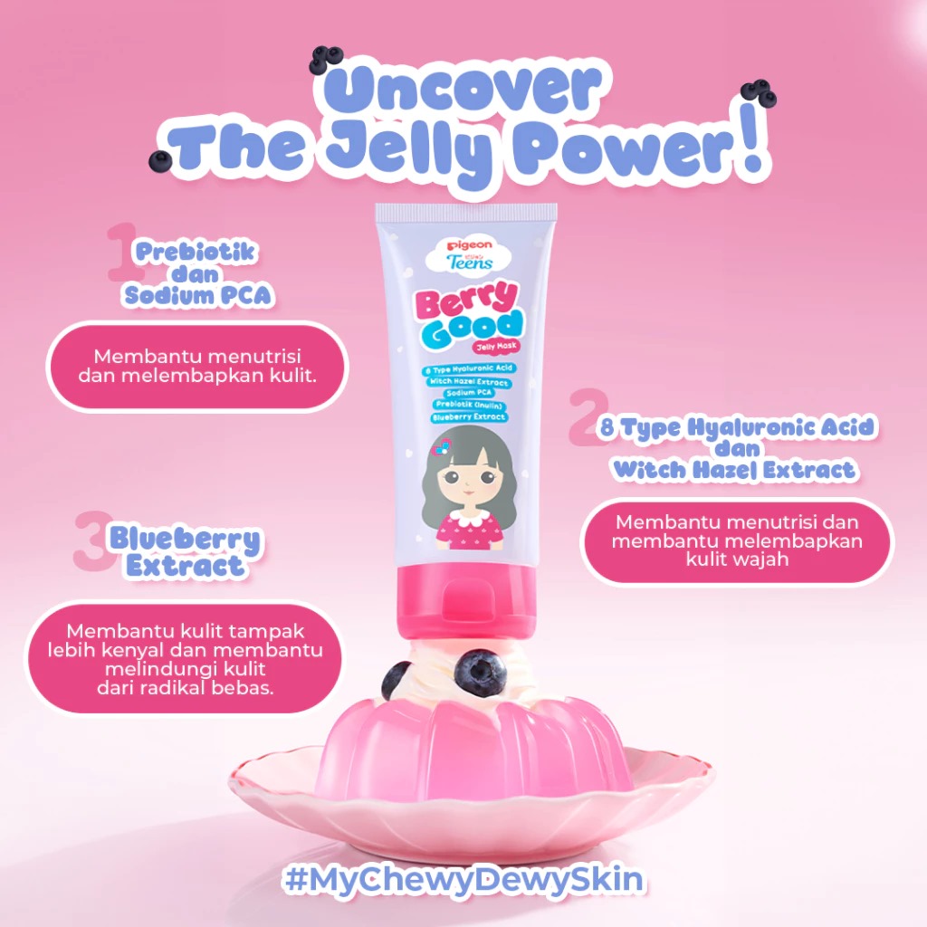 Pigeon Teens Jelly Mask 60ml - Berry Good