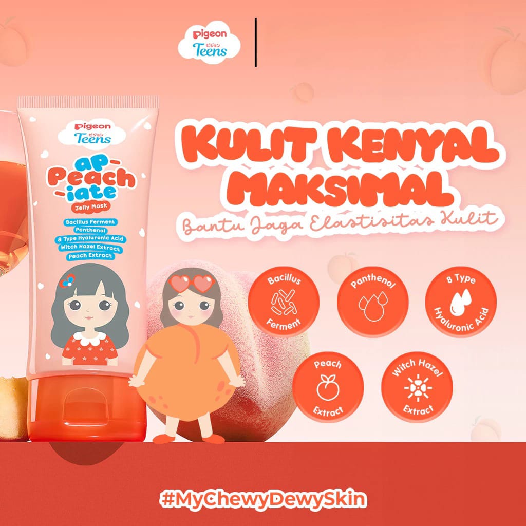 Pigeon Teens Jelly Mask 60ml - Ap-Peach-iate