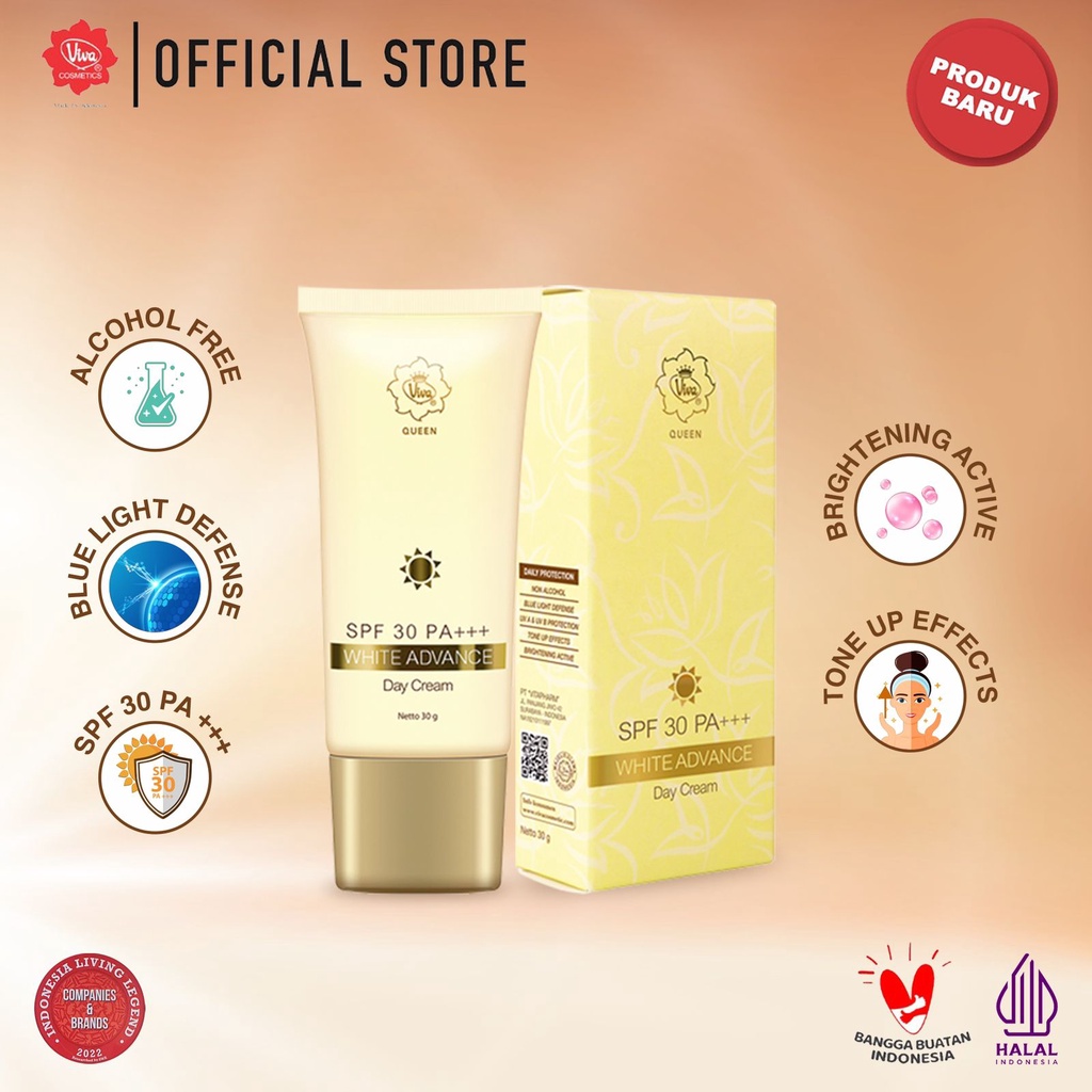 Viva Queen White Multiactive Advance Day Cream SPF30 PA+++ 30gr