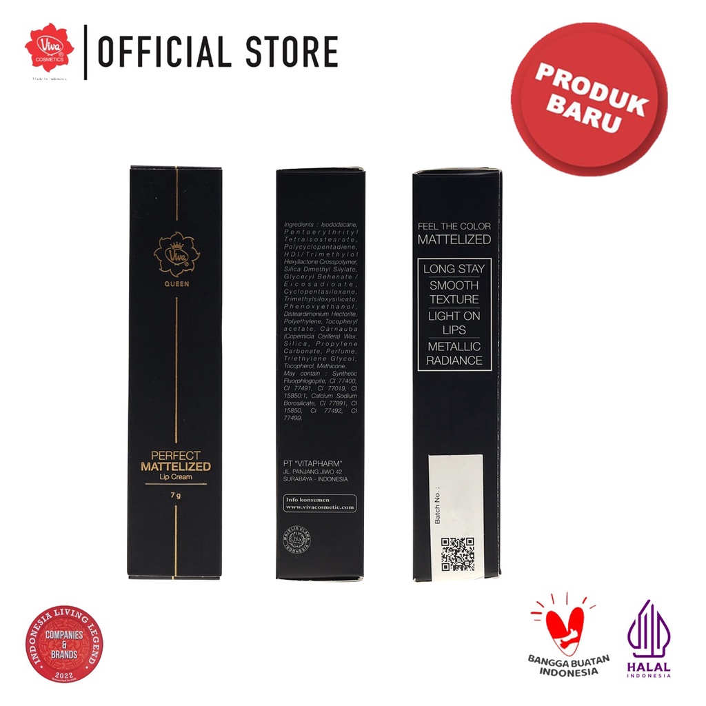 Viva Queen Perfect Mattelized Lip Cream 7g - 753 Blossom Star